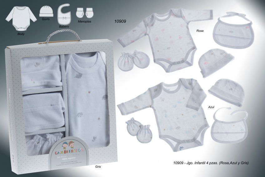 10909 conjunto infantil 4 piezas gamberritos
