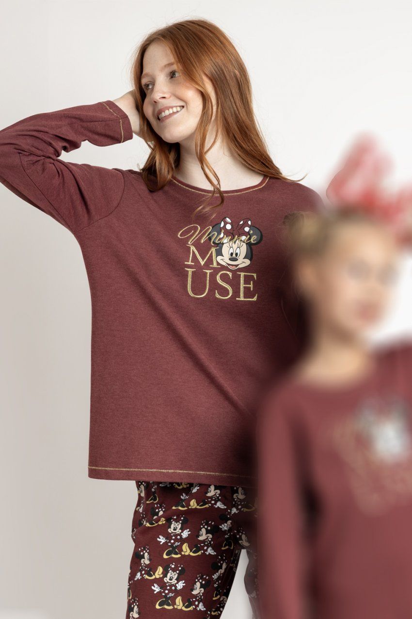 63308 PIJAMA MUJER MINNIE INTERLOCK DISNEY ADMAS