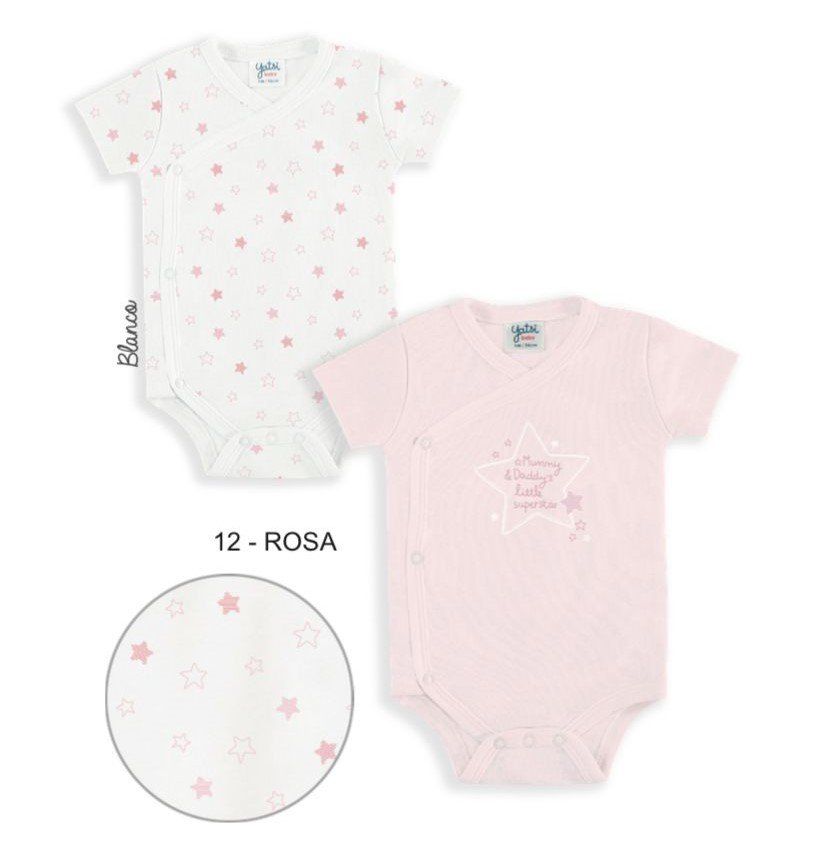 22110101 BODYS BEBE PACK 2 MANGA CORTA  YATSI