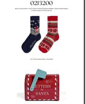 0213200 BUZON CALCETINES NAVIDEÑOS SOXLAND