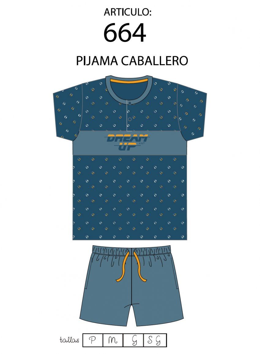 KN 662 PIJAMA CABALLERO HOMBRE KINANIT