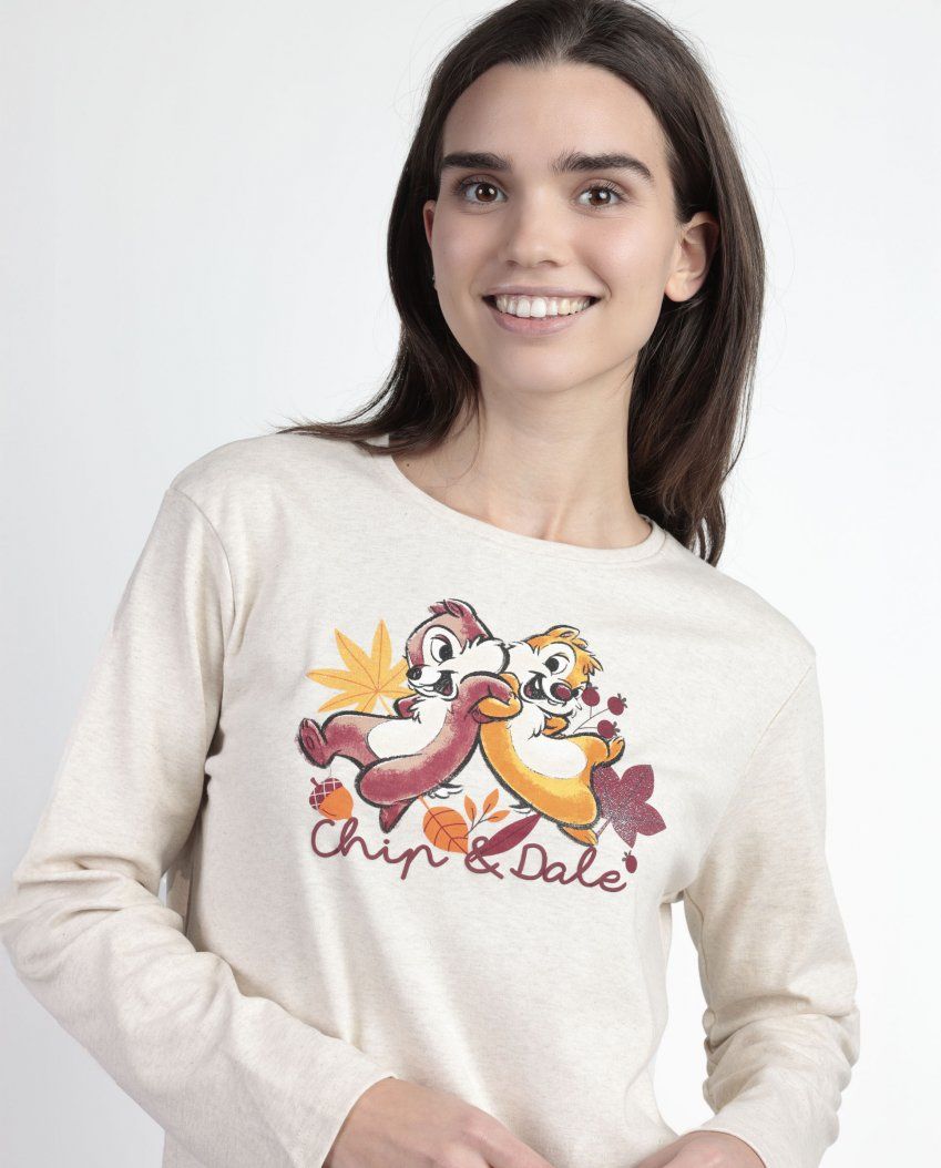 63317 PIJAMA MUJER INTERLOCK CHIP Y CHOP DISNEY ADMAS AL POR MAYOR