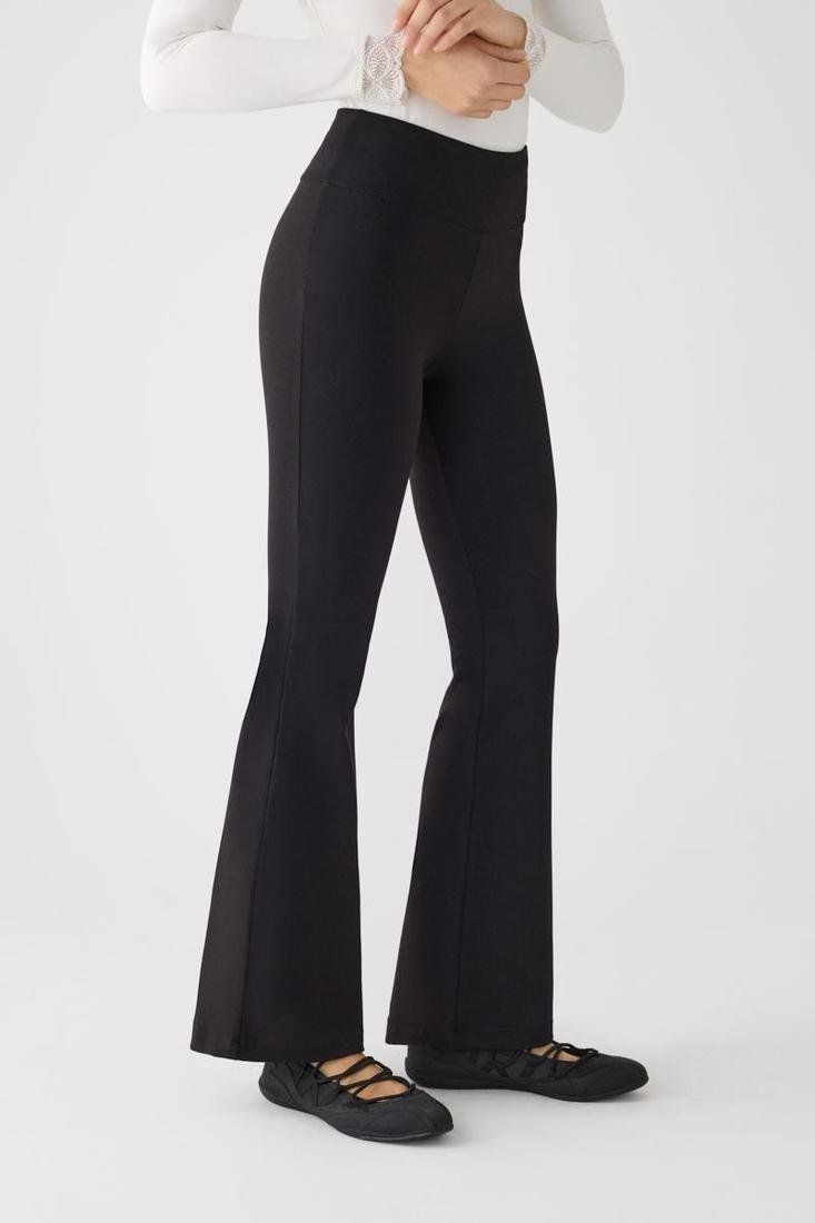 Leggings acampanados mujer negro Ref. 7048