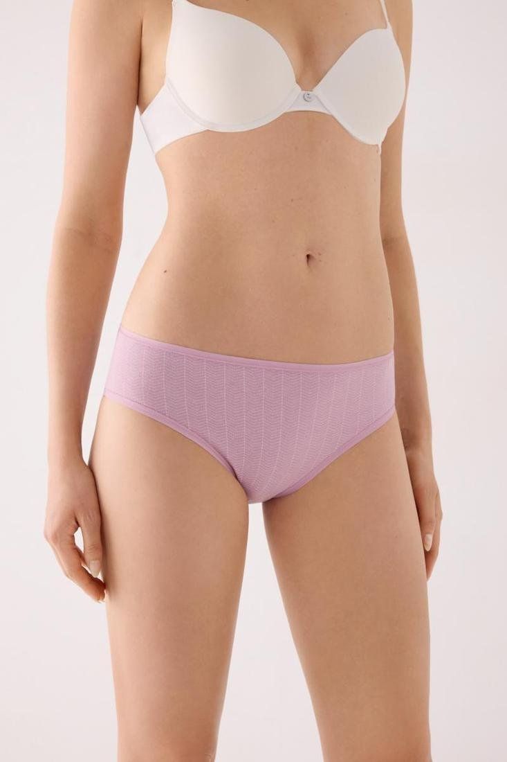 Pack de 2 bragas midi de algodón para mujer Ysabel Mora referencia 19556 con estampados en tonos rosa y azul.