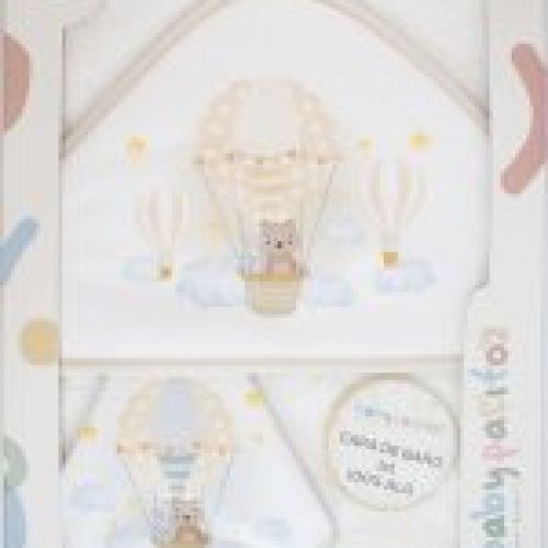 1205 CAPA BAÑO O TOALLA GLOBO  1 X 1 M  BABY PASITOS