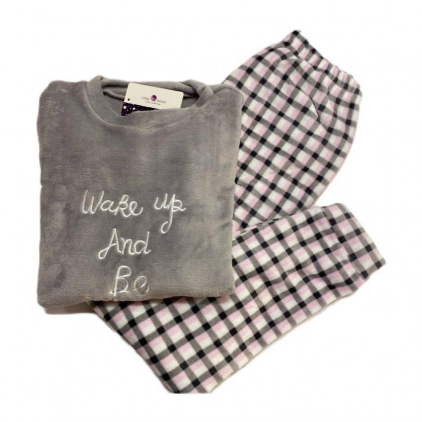 PIJAMA SEÑORA LUNA ROSA MAKE UP (Nacarina)