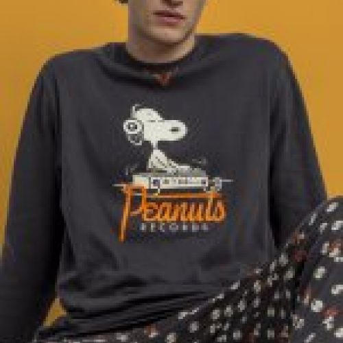 63013 PIJAMA CABALLERO 100% ALGODON SNOOPY ADMAS