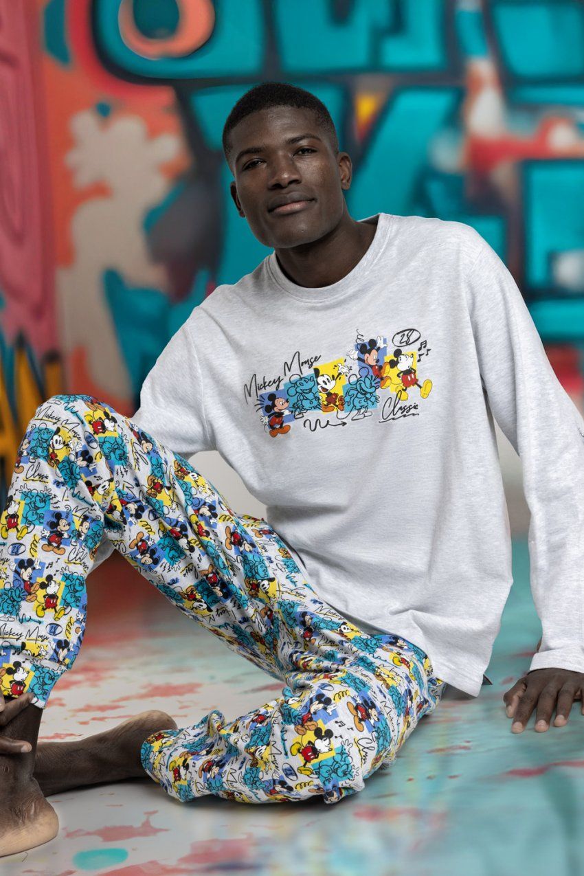 63228 PIJAMA HOMBRE MICKEY INTERLOCK DISNEY ADMAS