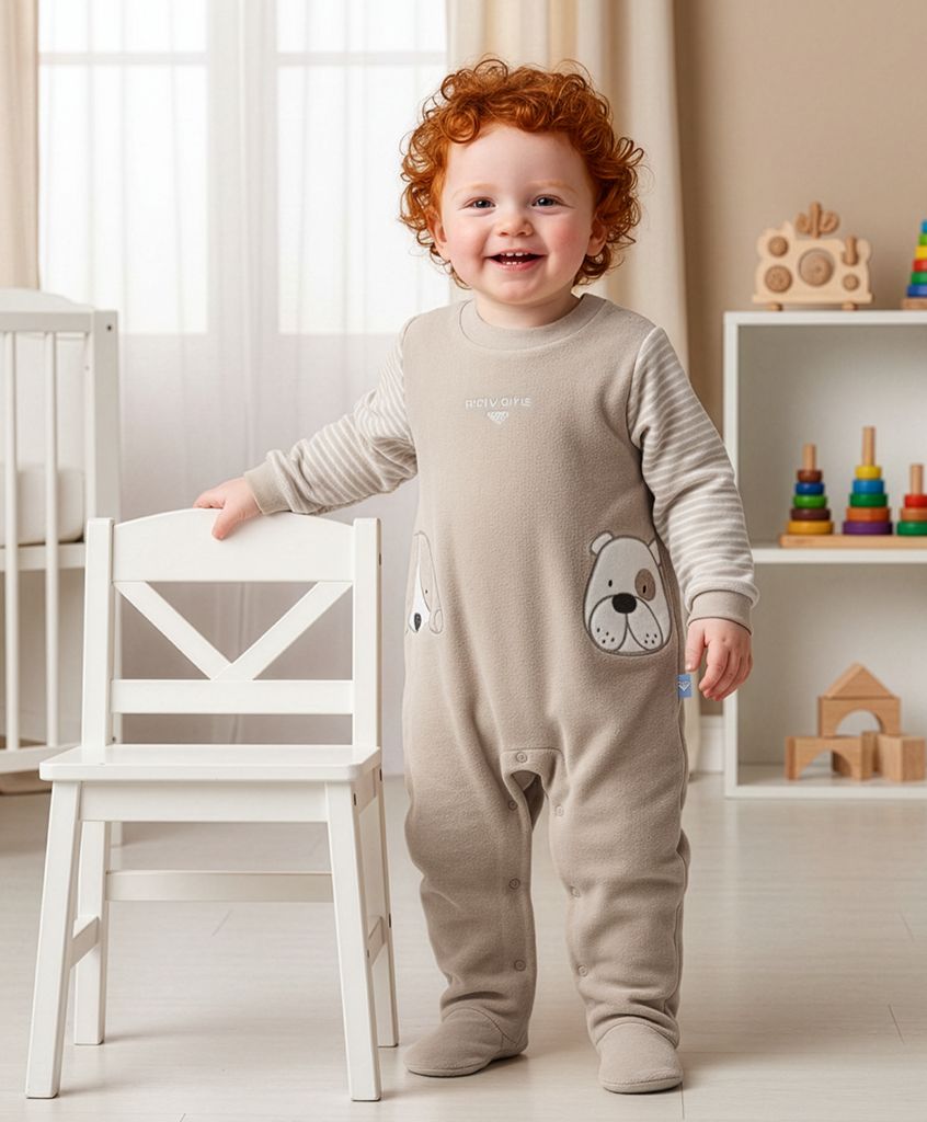 PVE26011 PIJAMA PELELE BEBE TERCIOPELO  0 a 24 PRIVATA