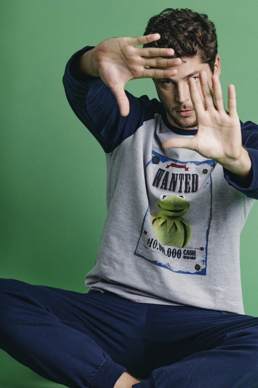 60696 PIJAMA CABALLERO FELPA RANA GUSTAVO MUPPETS ADMAS