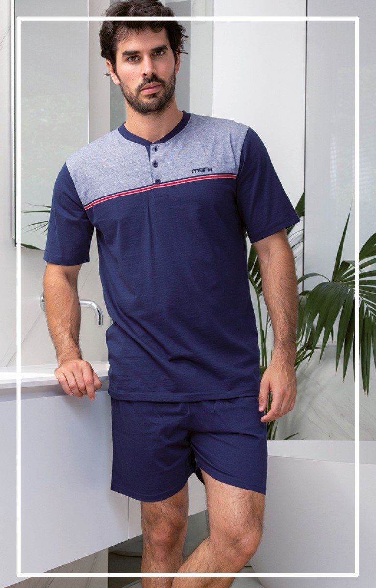 245013 PIJAMA HOMBRE MANGA CORTA VERANO MUSLHER