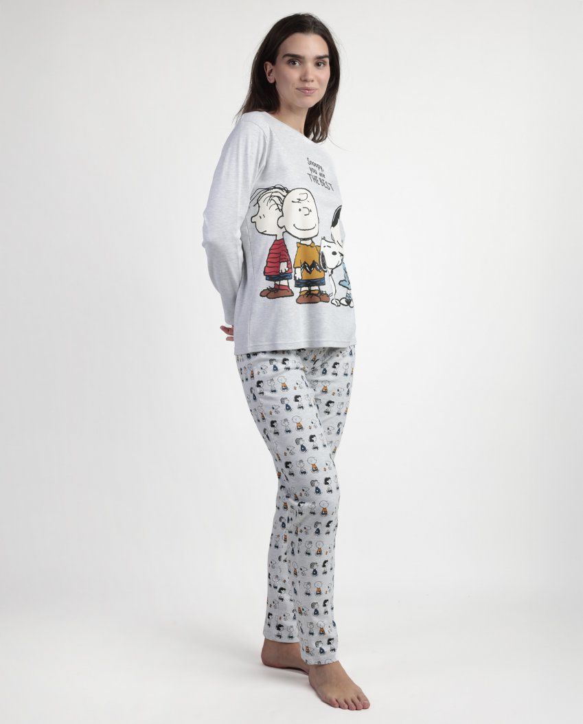 63428 PIJAMA MUJER 100% ALGODON SNOOPY ADMAS al por mayor
