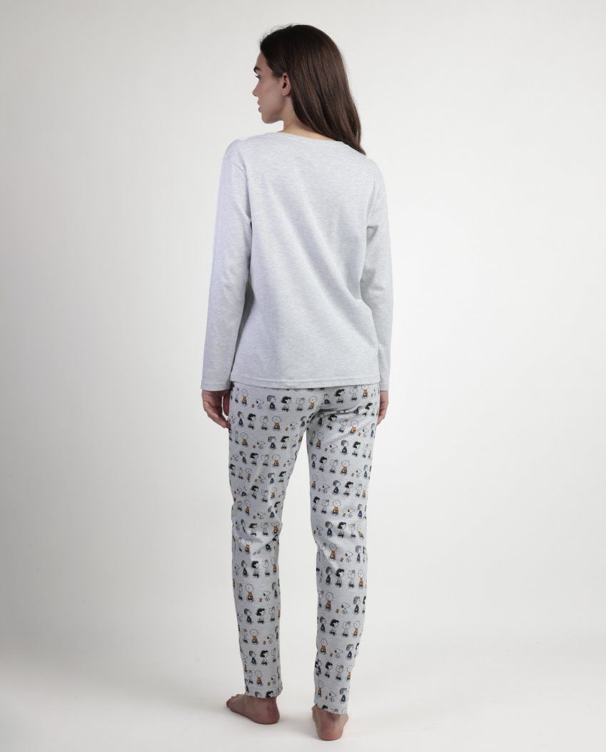 63428 PIJAMA MUJER 100% ALGODON SNOOPY ADMAS al por mayor