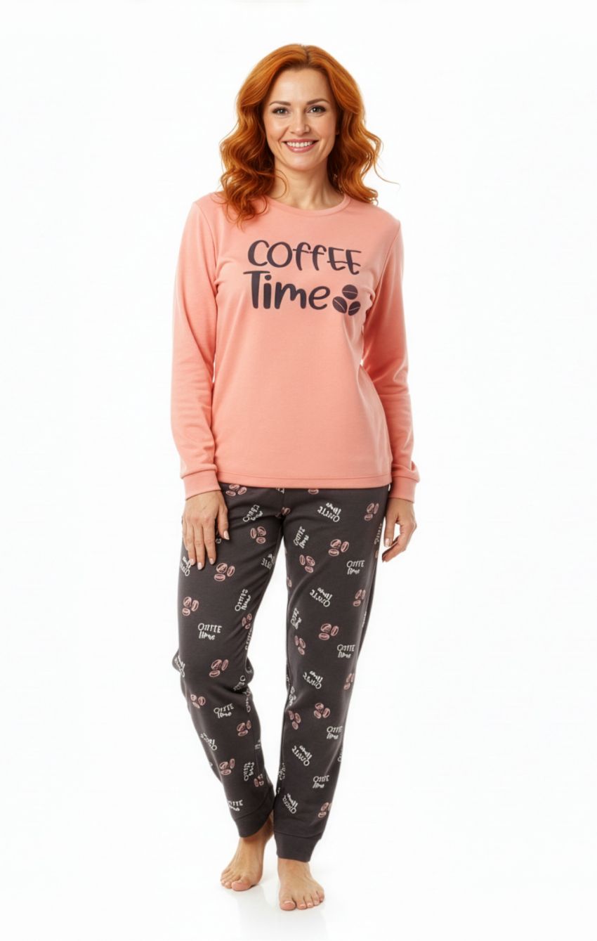 Pijama de mujer Kinanit KN 570 en tejido interlock para venta al por mayor