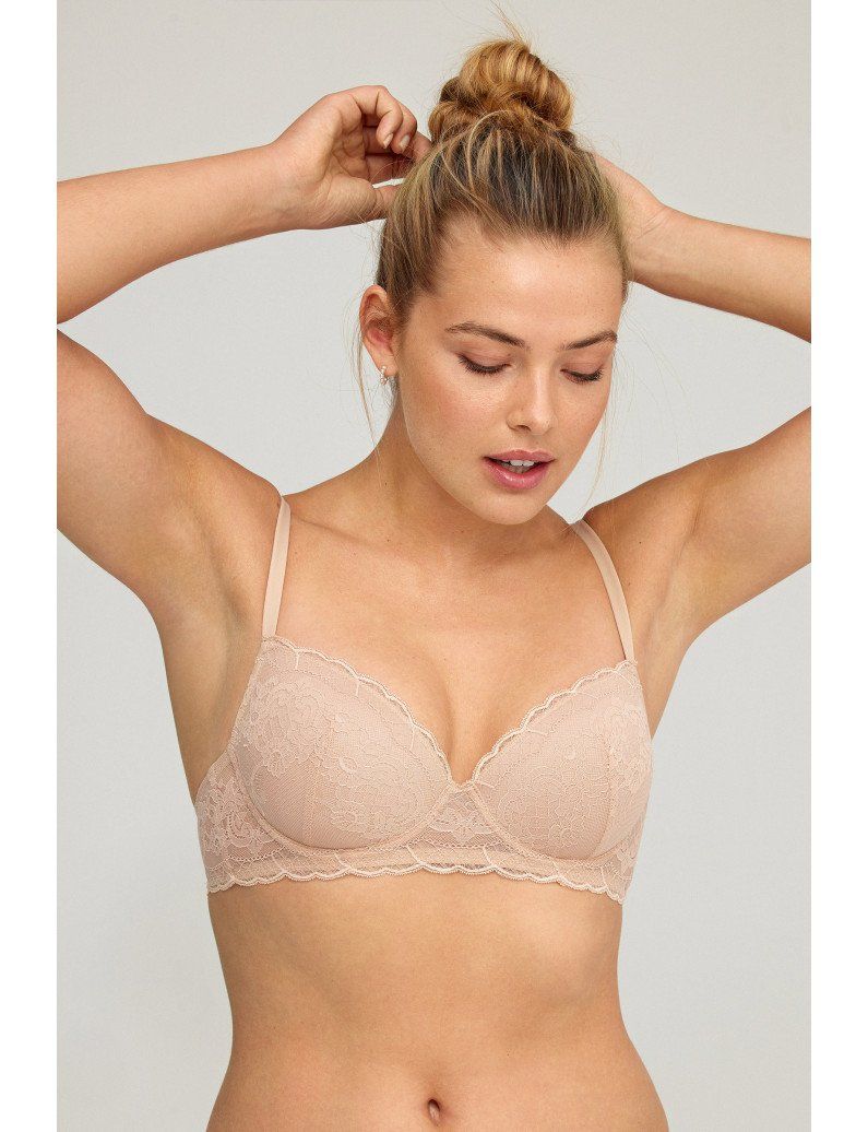 sujetador relleno con aros confeccionado en encaje 4