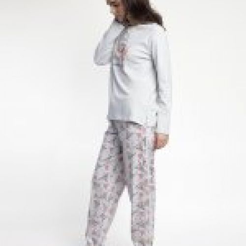 63592 PIJAMA MUJER BUHO INTERLOCK ADMAS