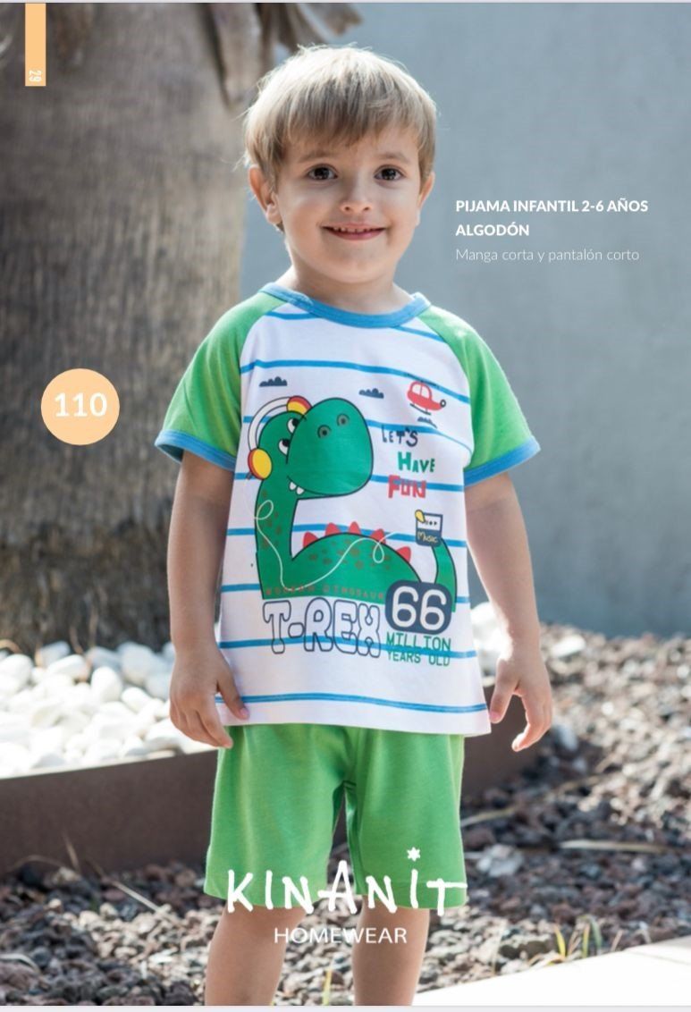 KN 110 PIJAMA NIÑO M/CORTA VERANO 2 A 6 KINANIT