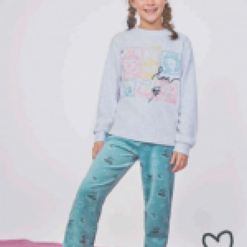 23208304 PIJAMA NIÑA 8 A 16 TERCIOPELO TOBOGAN