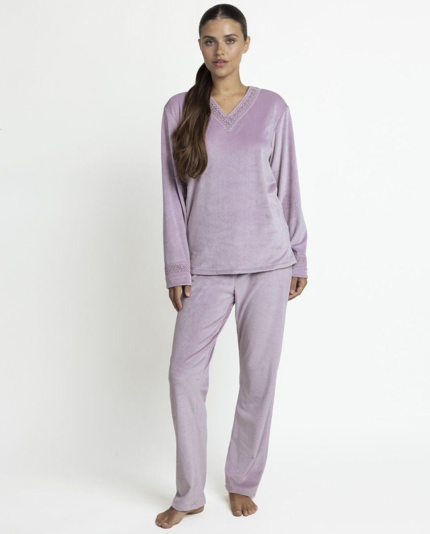 64858 PIJAMA MUJER VELVET ADMAS LUXUR