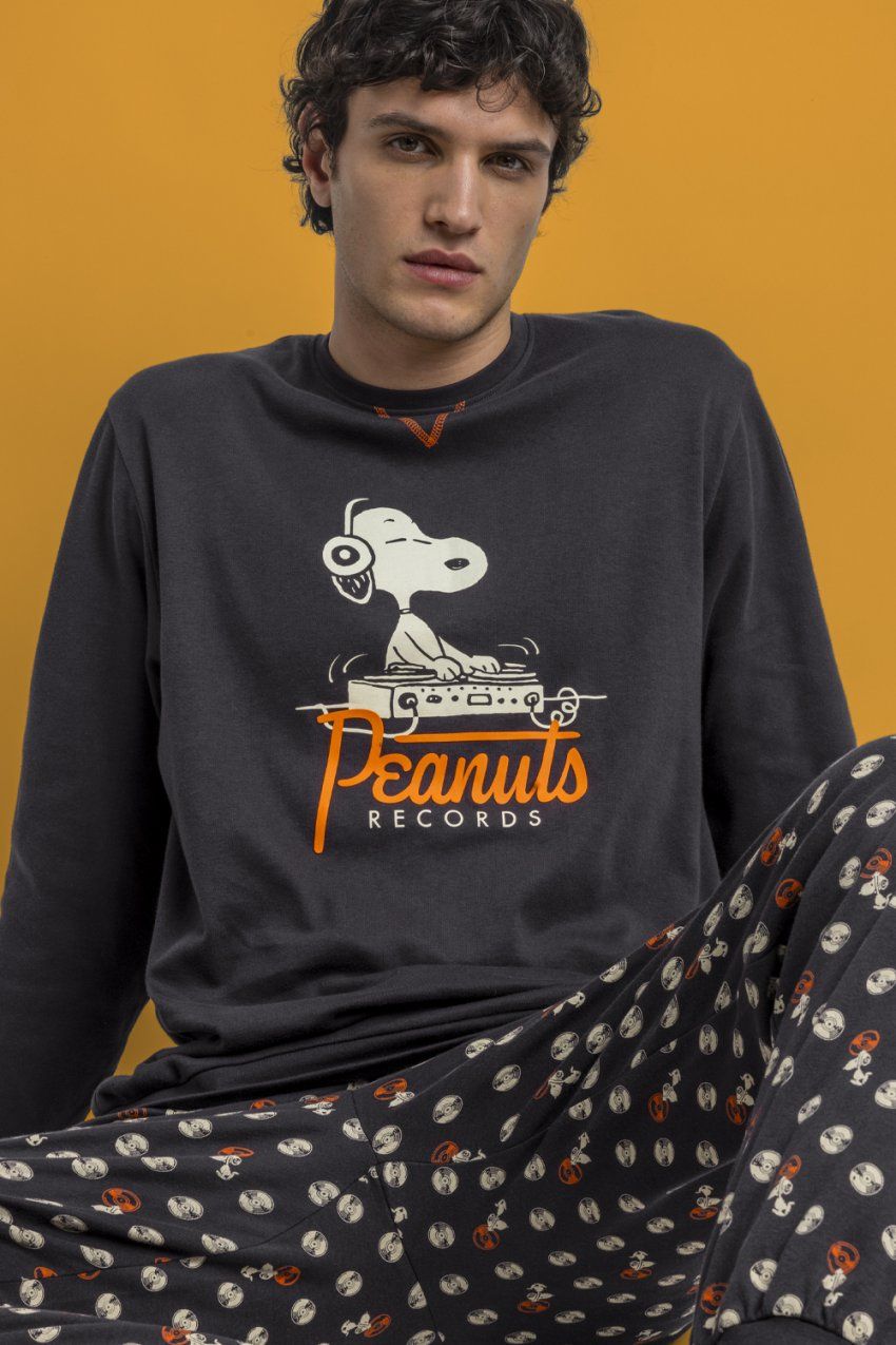 63013 PIJAMA CABALLERO 100% ALGODON SNOOPY ADMAS