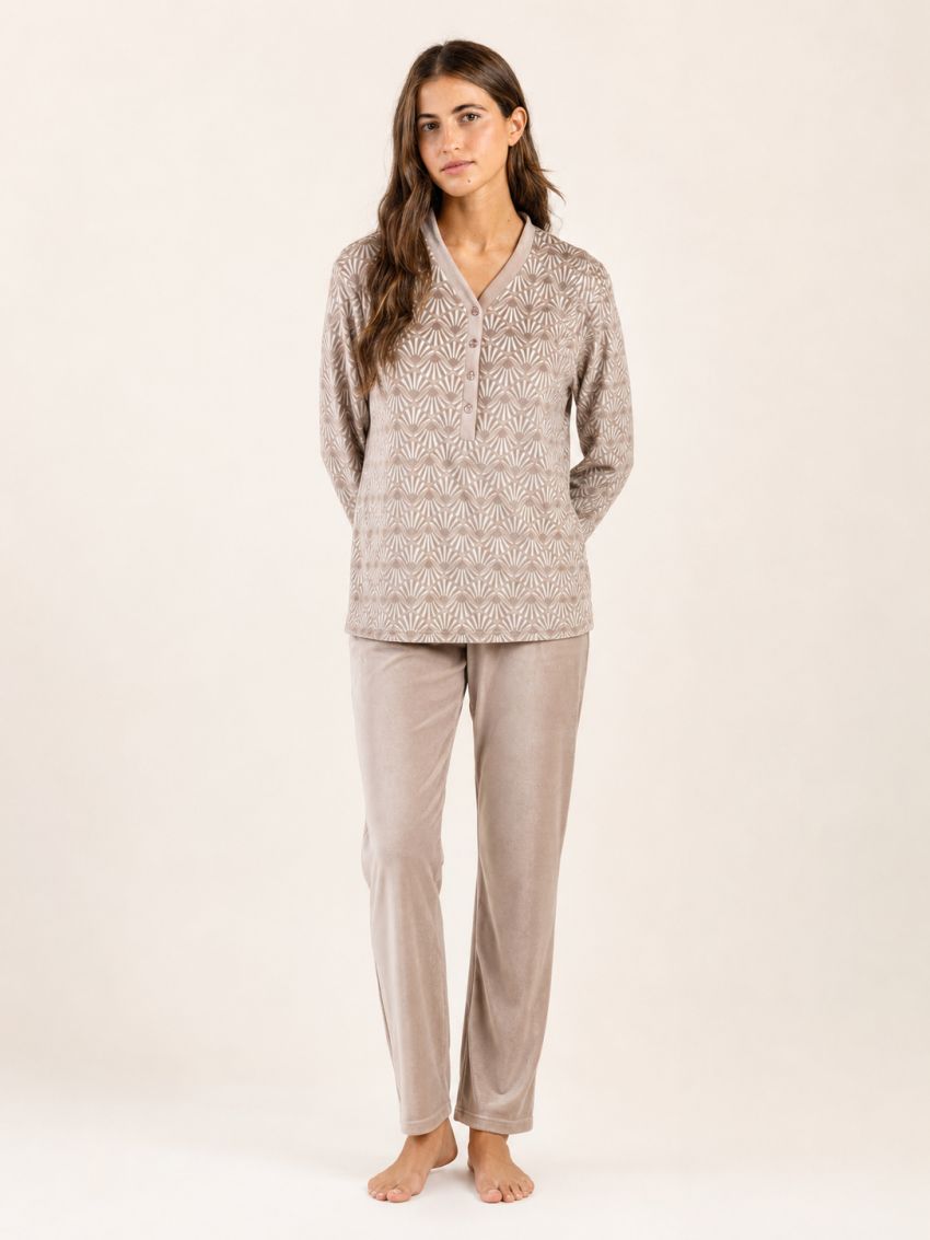 pijama mujer vevet tipo spander super comodo y suave de admas 63645