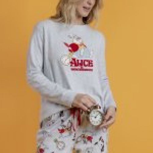 63307 PIJAMA MUJER ALICIA PAIS MARAVILLA ALGODON DISNEY ADMAS