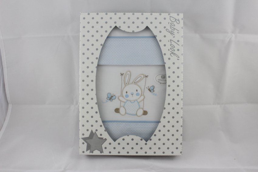 R22 SABANA CARRO FONDO BLANCO ESTAMPADO AZUL