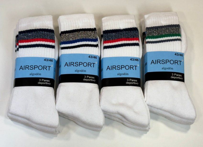 AIRSPORT CALCETIN DEPORTIVO PACK DE 3 AL POR MAYOR