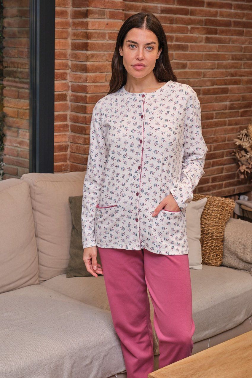 236623 PIJAMA MUJER INTERLOCK ABIERTO MUSLHER