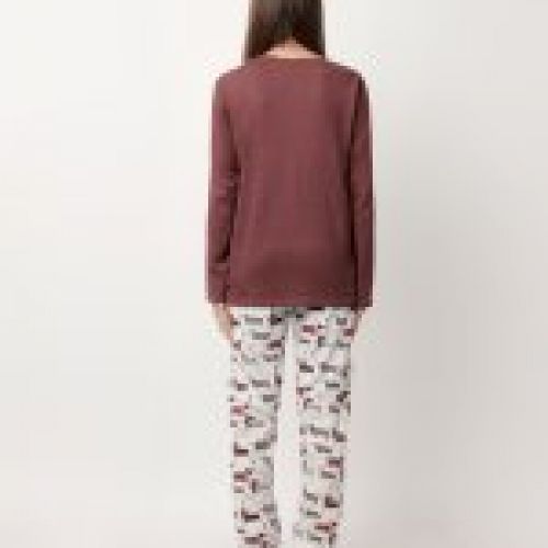 63622 PIJAMA MUJER PERRITOS INTERLOCK ADMAS