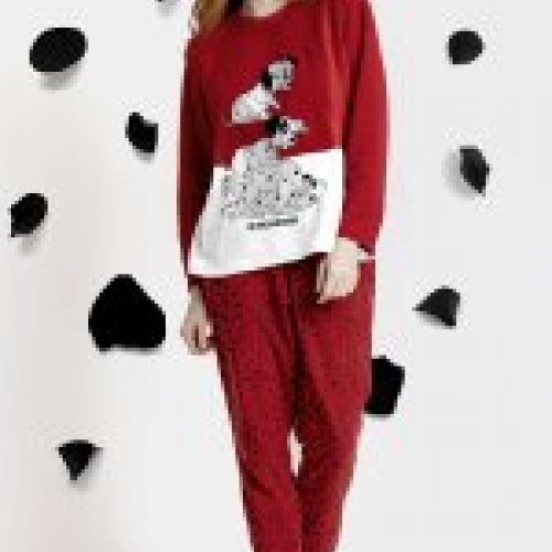 63671 PIJAMA 101 DALMATAS MUJER MICROPOLAR AL POR MAYOR ADMAS
