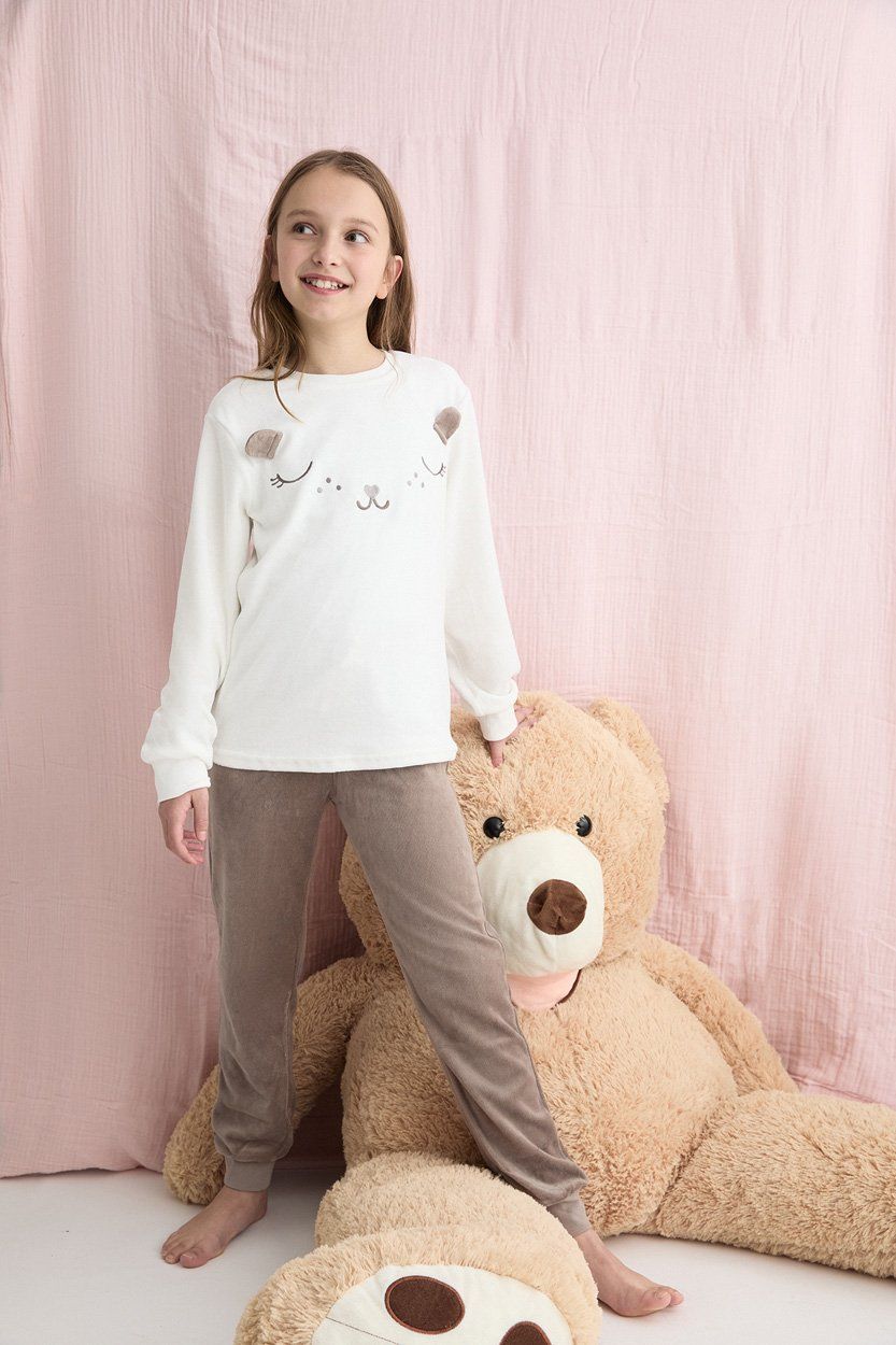26208303 PIJAMA NIÑA TERCIOPELO (8 A 16 AÑOS) TOBOGAN