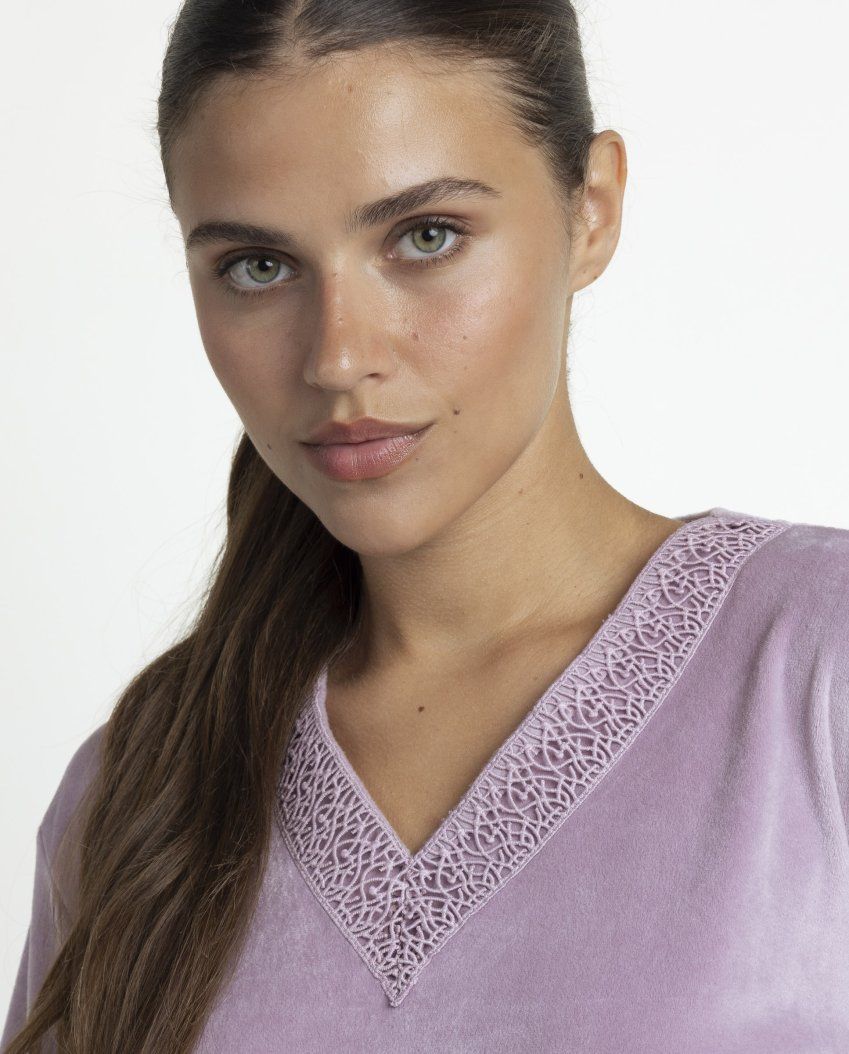 64858 PIJAMA MUJER VELVET ADMAS LUXUR