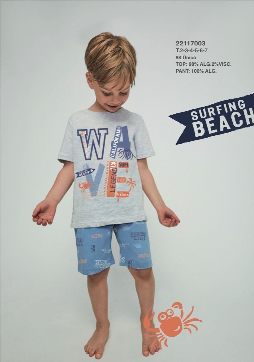 22117003 PIJAMA NIÑO 2 A 7 TOBOGAN