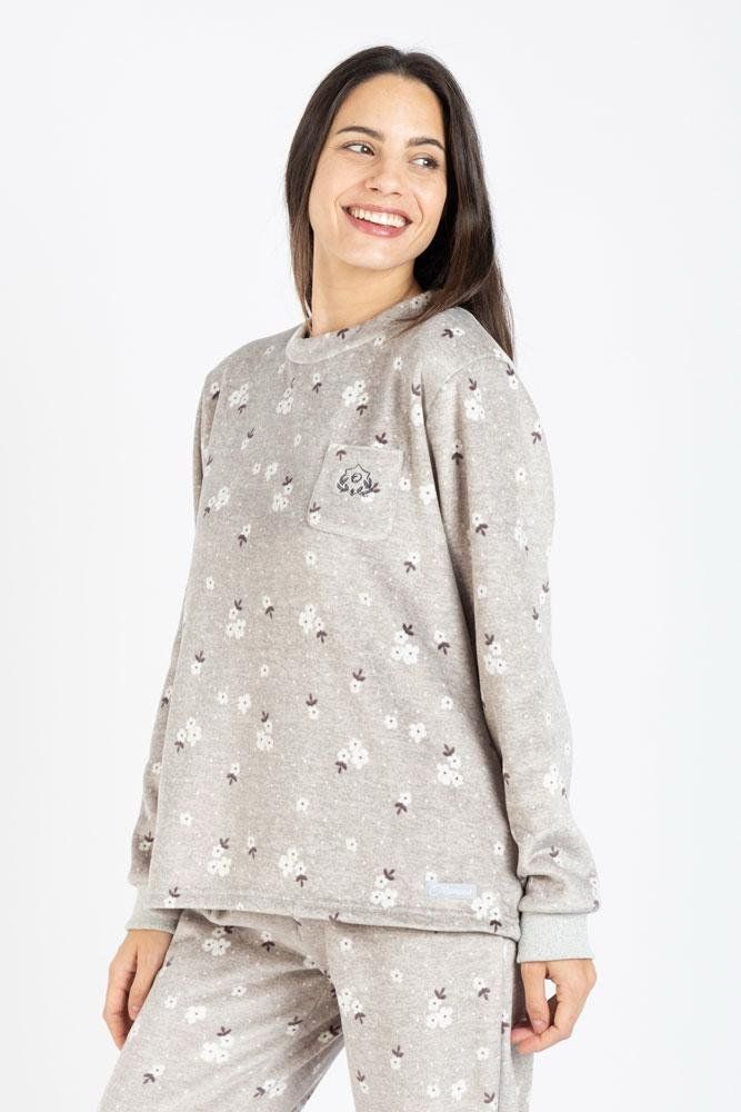 M 25212  PIJAMA MUJER VELVET SPANDEX OLYMPUS