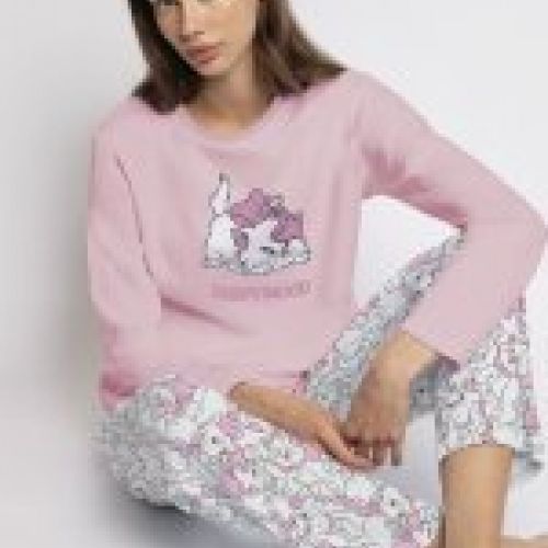 63300 PIJAMA MUJER MANGA LARGA ARISTOGATOS ADMAS