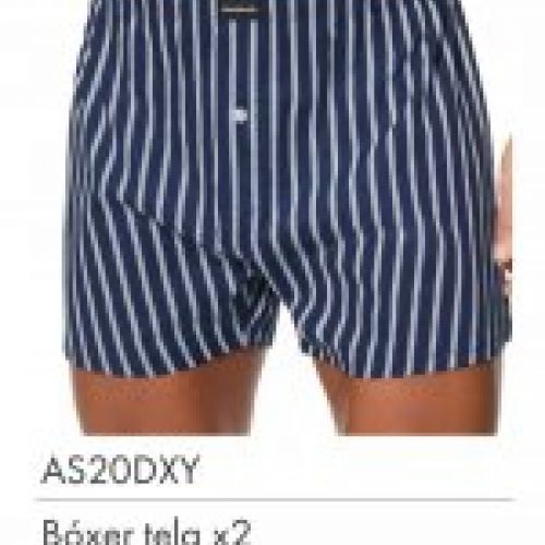 AS20DXY BOXER TELA ESTAMPADO BOTONES PACK 2 ABANDERADO