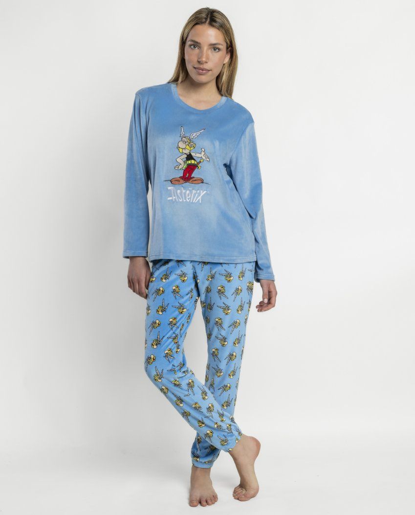 64713 PIJAMA MUJER ASTERIX VELVET ADMAS
