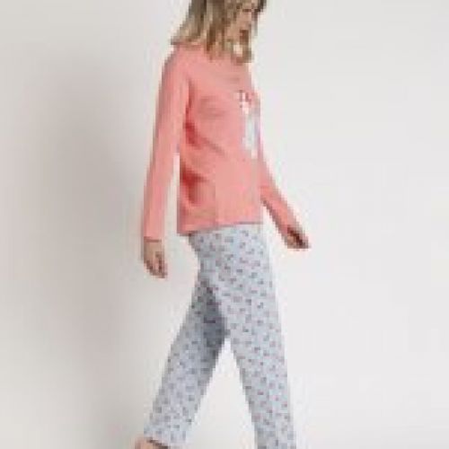 62749 PIJAMA MUJER 100% ALGODON MRS WONDERFUL