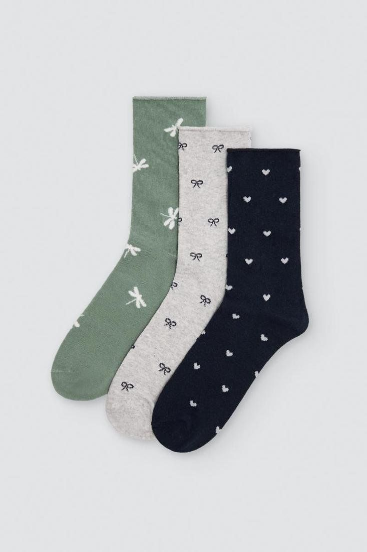 Pack de 3 calcetines de mujer sin puño Ysabel Mora ref. 12109 talla 36 41