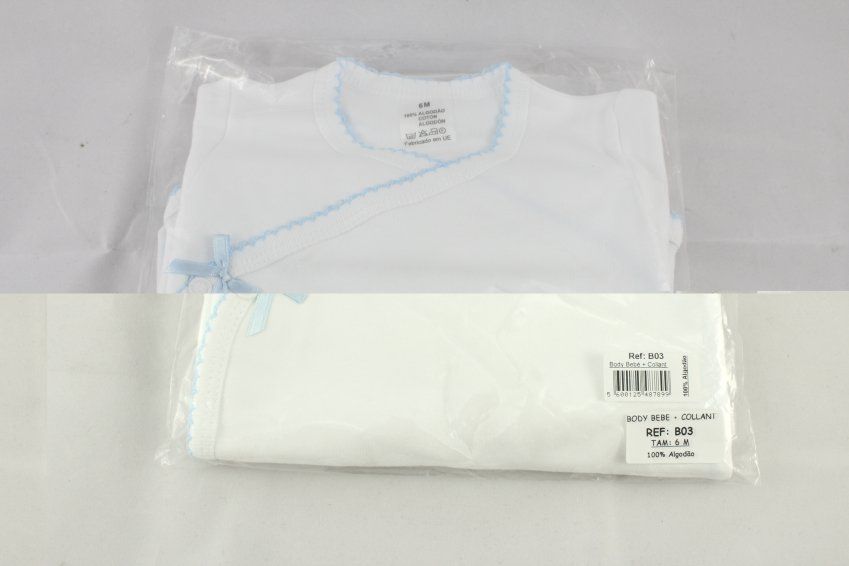 B02 BODY+POLOLO FONDO BLANCO ESTAMPADO AZUL