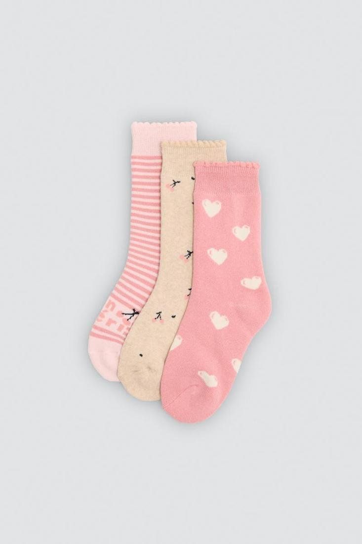 Calcetines térmicos de niña Ysabel Mora 32598 en rosa y beige