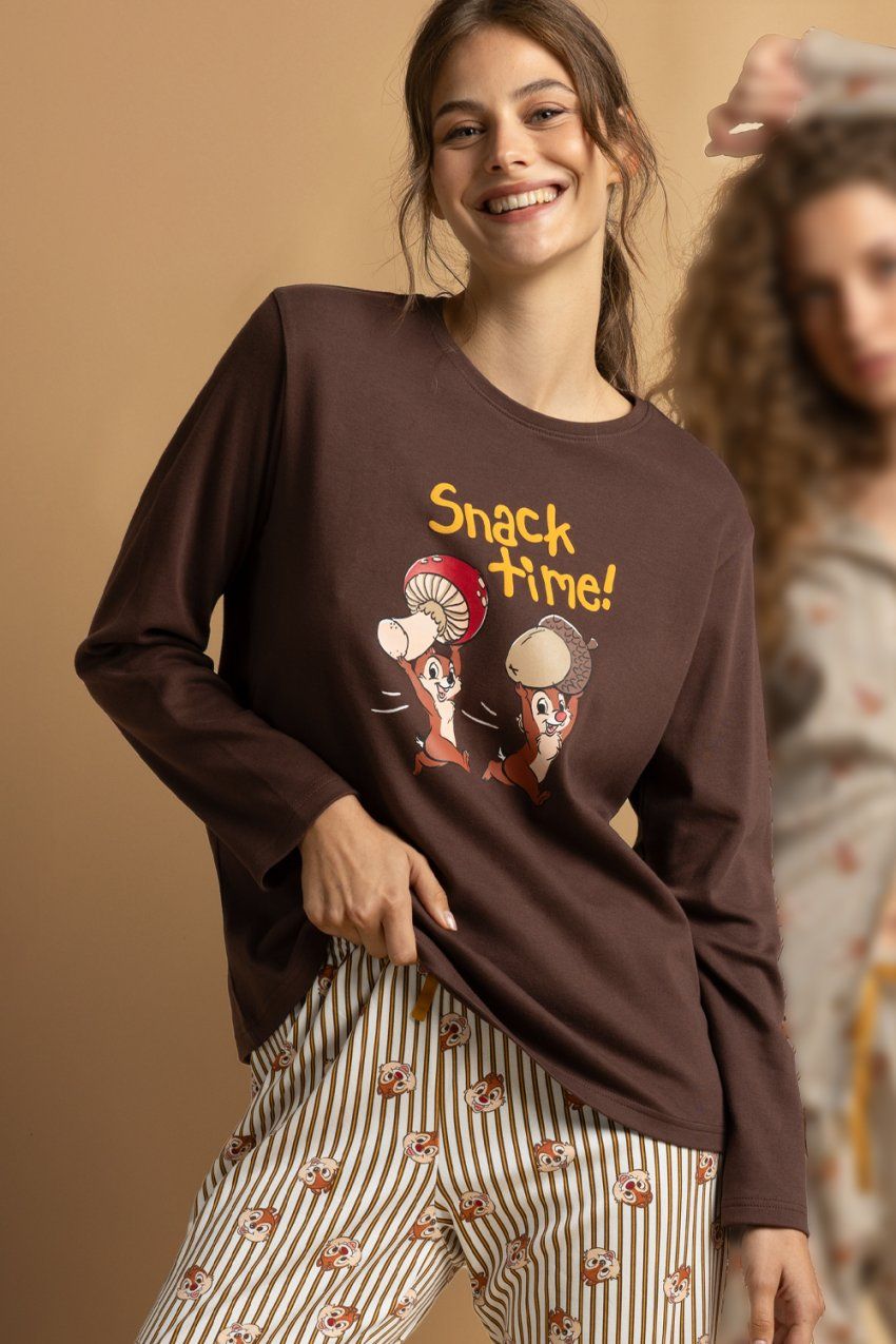 64314 PIJAMA MUJER CHIP Y CHOP 100% ALGODON DISNEY ADMAS