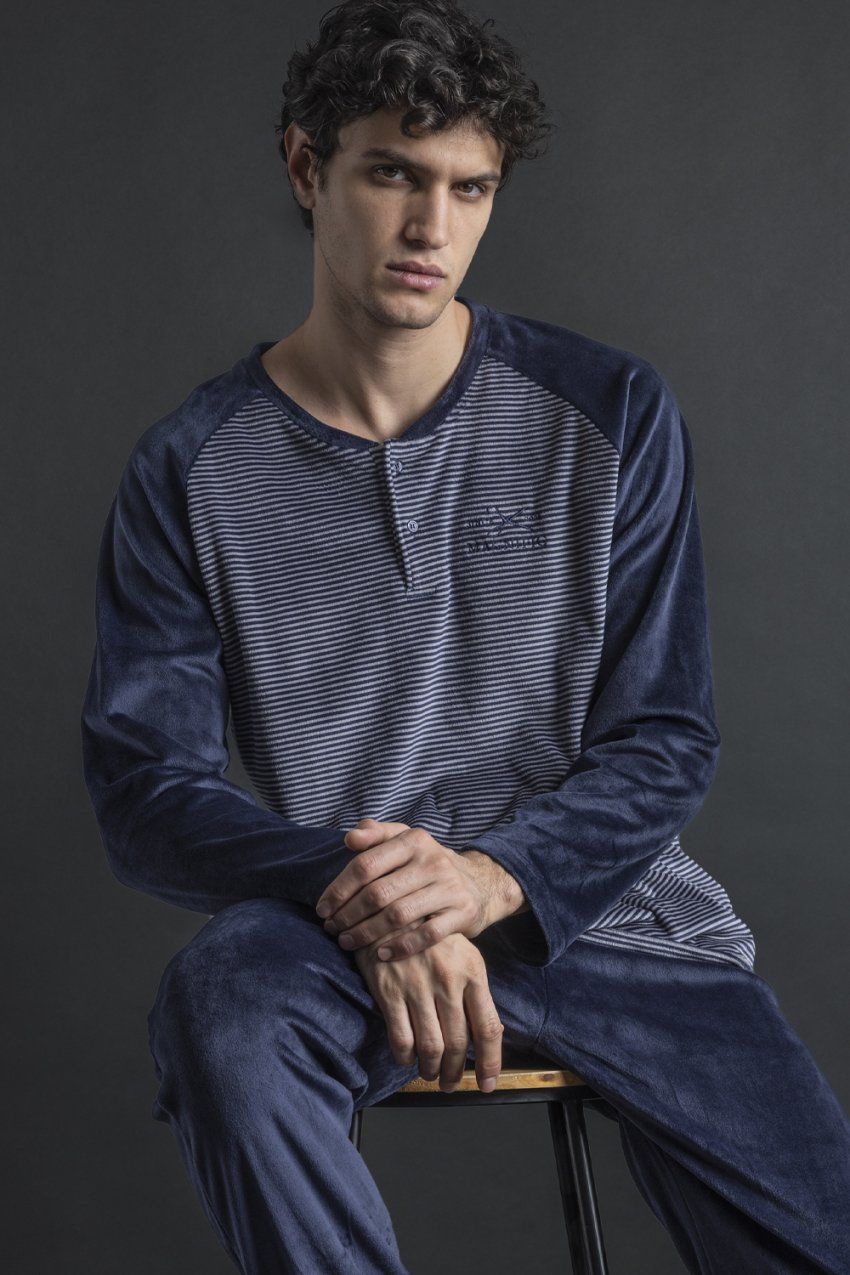 62767 PIJAMA HOMBRE  VELVET ADMAS
