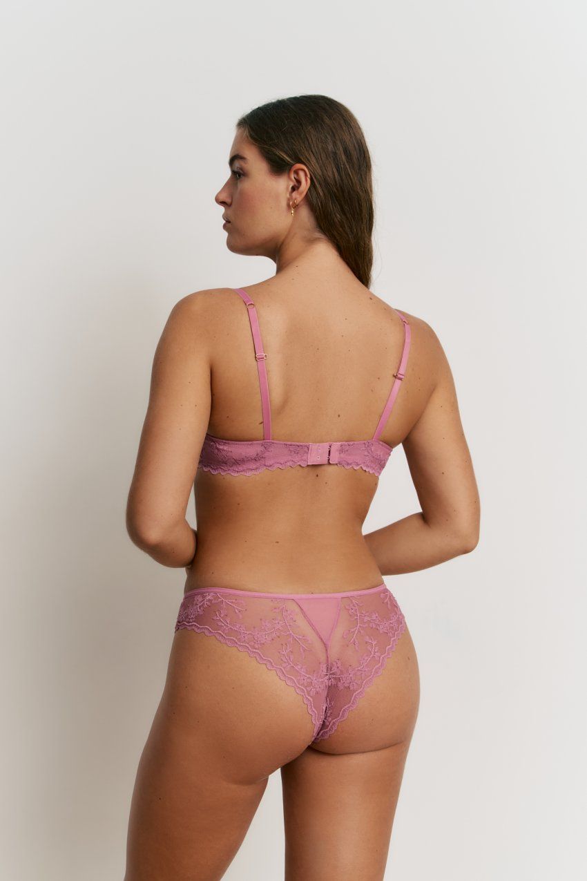 Z15200 CONJUNTO PUSH UP DE ENCAJE ROSA PROMISE