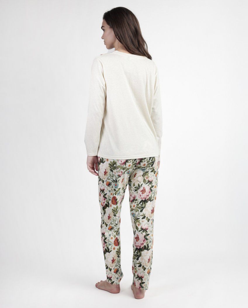63586  PIJAMA MUJER INTERLOCK ADMAS GARDEN