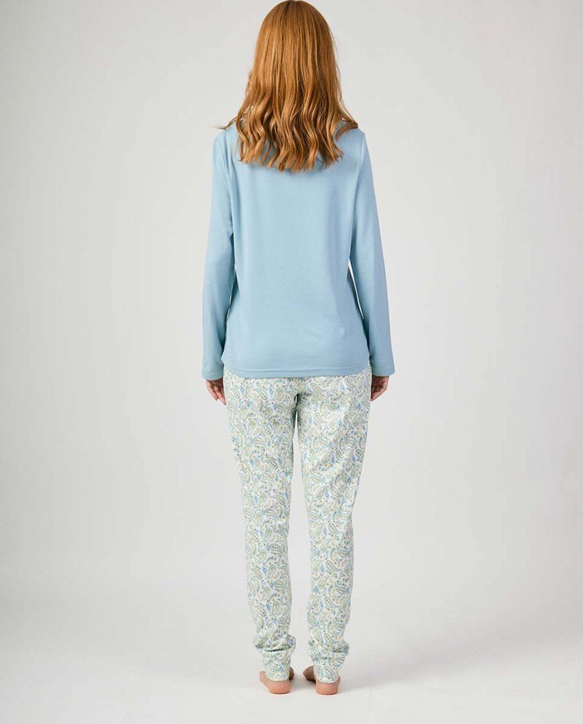 JG FP 701 PIJAMA MUJER ALGODON FELPA JAVIER GOLMAR