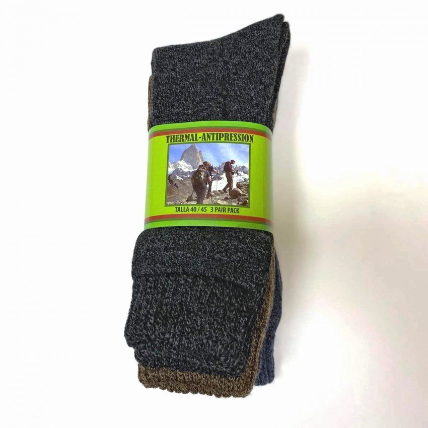CALCETÍN THERMAL ANTIPRESIÓN A 8 PRECIO UNIT.: 0,90€ PACK 3