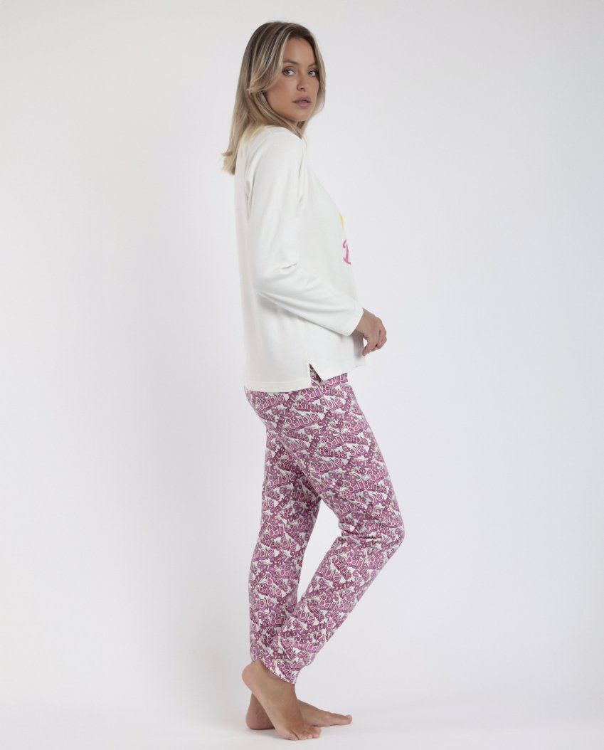 62955 PIJAMA MUJER 100% ALGODON BARBIE ADMAS