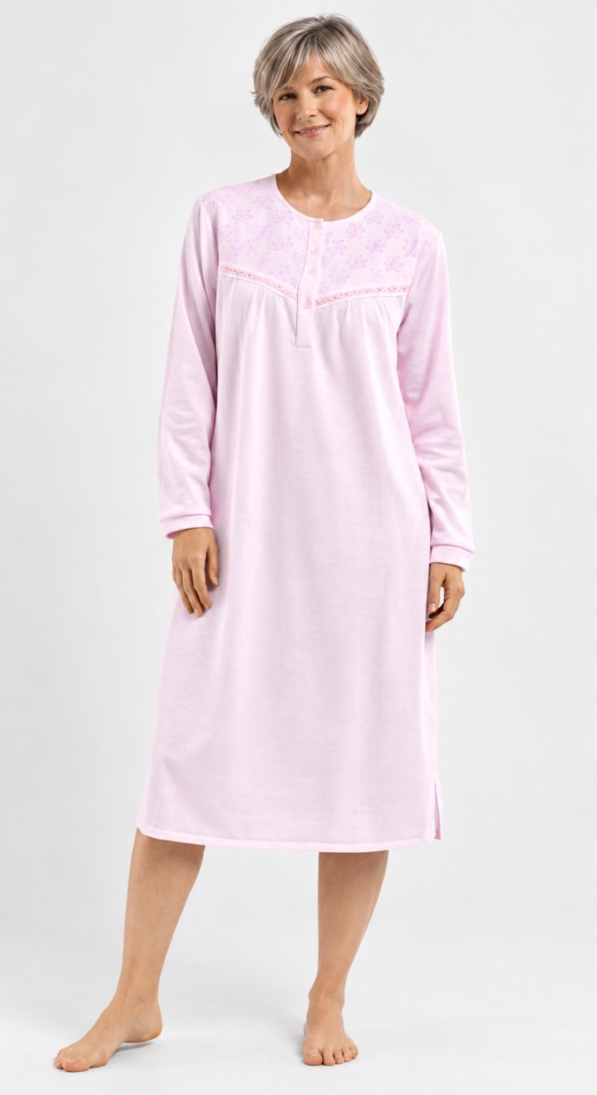 camison mujer canesu manga larga liso